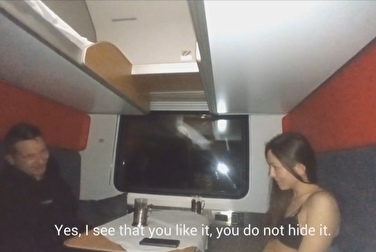 Seduced hitchhiker for a blowjob and sex — that's how we fucked to Moscow