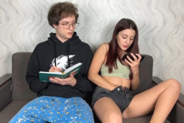 He's watching porn and jerking off with me sitting next to him! What happened to helping each other?