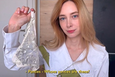 Are those the ex-girlfriend's panties? How so? I'm gonna put them on, and you're gonna come