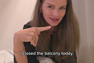 Cums the neighbor in her bedroom 😳 What if her husband burns us?