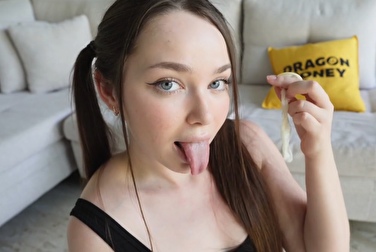 He whipped me, put his finger in my ass, fucked me, and I licked the cum out of my condom