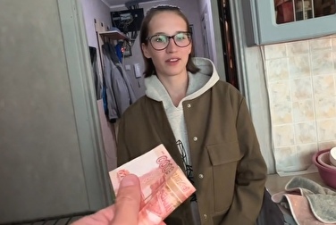 Here's 5 grand. Now you're going to give me a fuck and a blowjob (and show me your tits)