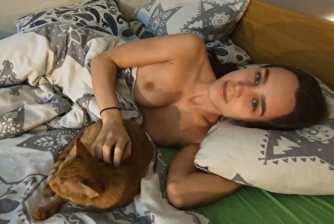 Woke up, took a shower and ate breakfast sperm from a big dick