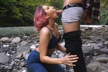 Our hike in nature again ended with spontaneous sex