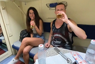 They got the hitchhiker drunk, so she wouldn't be shy and would get her dicks in a row