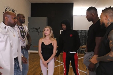Instead of hip-hop, the hot choreographer taught interracial gang-bang